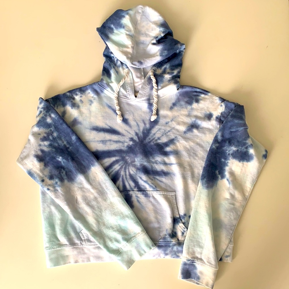 Tie-Dye Cropped Sweatshirt